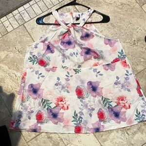 3/$30 Floral Halter Top by Emery Rose Size XL